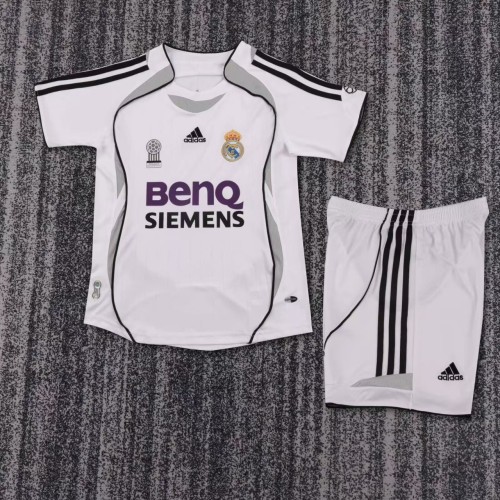 Kids Real Madrid 2006/2007 Home Retro Kit