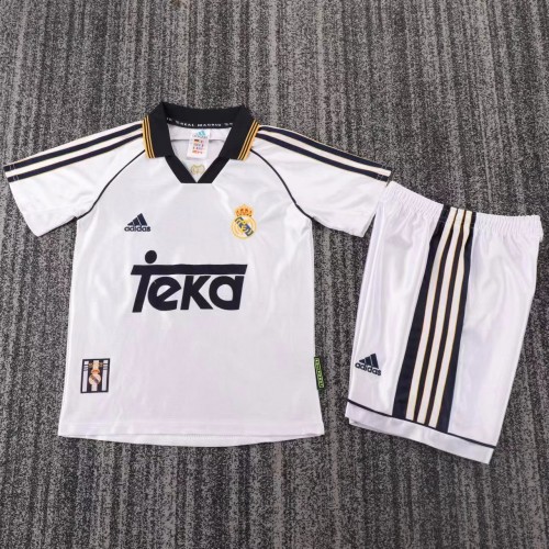 Kids Real Madrid 1998/2000 Home Retro Kit