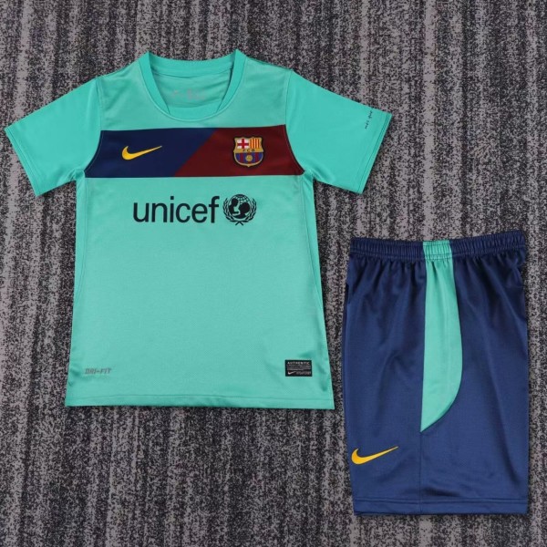 Kids Barcelona 2010/2011 Away Retro Kit