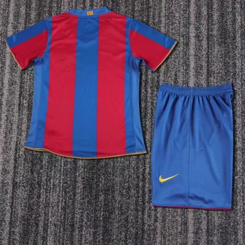 Kids Barcelona 2007/2008 Home Retro Kit