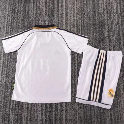Kids Real Madrid 1998/2000 Home Retro Kit