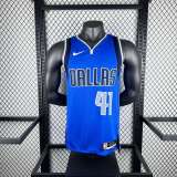Men's Dirk Nowitzki Blue Team Jersey