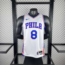 Men's 2023 Paul George Home White Team Jersey
