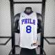 Men's 2023 Paul George Home White Team Jersey