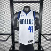 Men's Dirk Nowitzki White Team Jersey