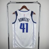 Men's Dirk Nowitzki White Team Jersey