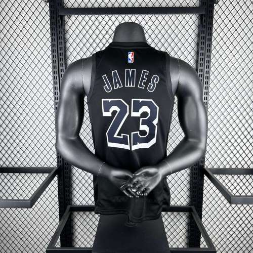 Men's LeBron James Black Team Jersey