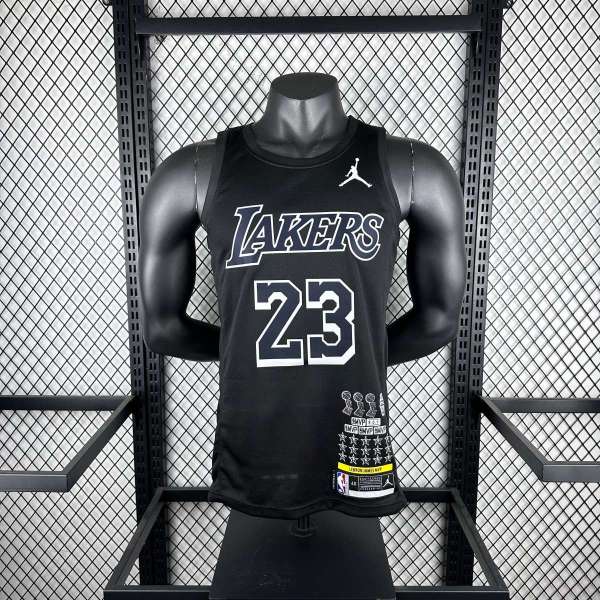 Men's LeBron James Black Team Jersey