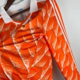 Netherlands 1988 Home Long Sleeve Retro Jersey