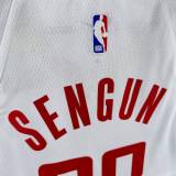Men's 2023 Alperen Sengun White Team Jersey