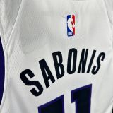 Men's 2024 Domantas Sabonis White Team Jersey