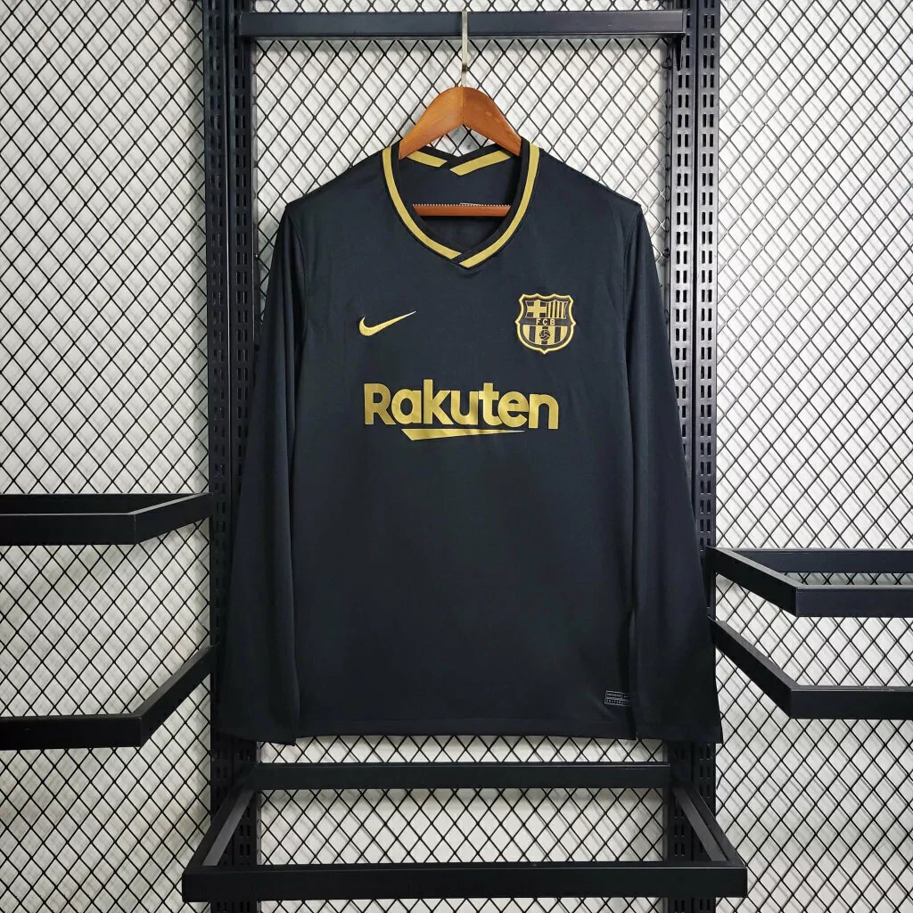 US$ 22.99 - Barcelona 2020/2021 Away Long Sleeve Retro Jersey - m