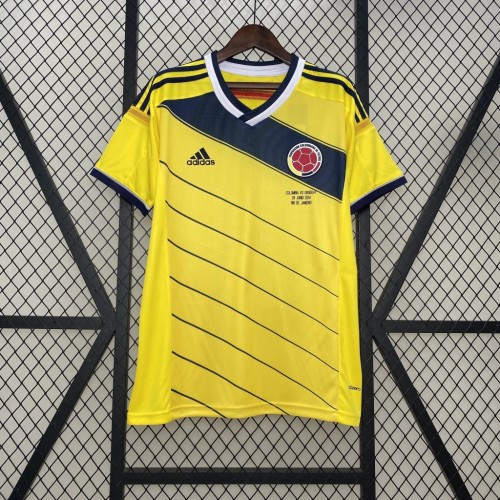 Colombia 2014 World Cup Home Retro Jersey