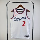 Men's 2025 Kawhi Leonard White Team Jersey