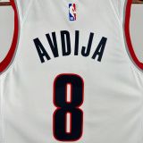 Men's 2023 Deni Avdija White Team Jersey