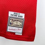 Men's M&N 2016/17 Dwyane Wade Red Retro Jersey