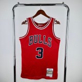 Men's M&N 2016/17 Dwyane Wade Red Retro Jersey