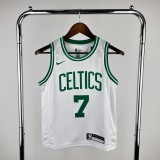 Youth Jaylen Brown White Team Jersey