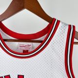Men's M&N 1984/85 Michael Jordan White Retro Jersey