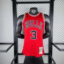Men's M&N 2016/17 Dwyane Wade Red Retro Jersey
