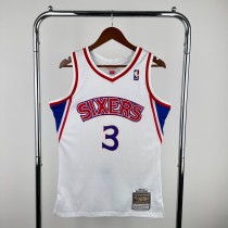 Men's M&N 1996/97 Allen Iverson White Retro Jersey