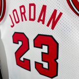Men's M&N 1984/85 Michael Jordan White Retro Jersey