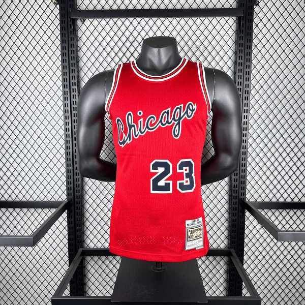 Men's M&N 1984/85 Michael Jordan Red Retro Jersey