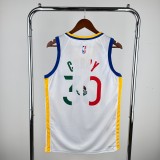 Men's Stephen Curry White Team Jersey