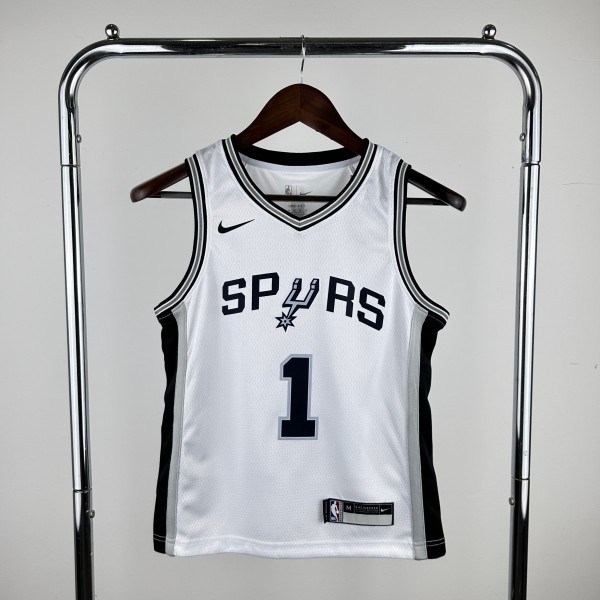 Youth Victor Wembanyama White Team Jersey