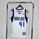 Men's M&N 2010/11 Dirk Nowitzki White Retro Jersey