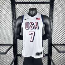 Unisex USA Basketball 2024 Olympics Team Kevin Durant Swingman Jersey -  White