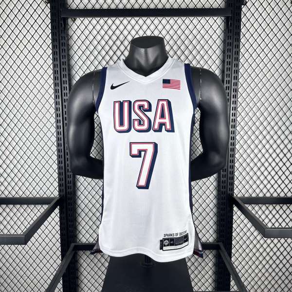 Unisex USA Basketball 2024 Olympics Team Kevin Durant Swingman Jersey -  White