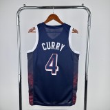 Unisex USA Basketball 2024 Olympics Team Stephen Curry Swingman Jersey - Navy