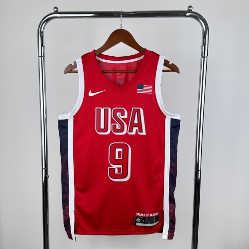 Unisex USA Basketball 2024 Olympics Team Tyrese Haliburton Swingman Jersey - Red