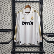 Real Madrid 2011/2012 Home Long Sleeve Retro Jersey
