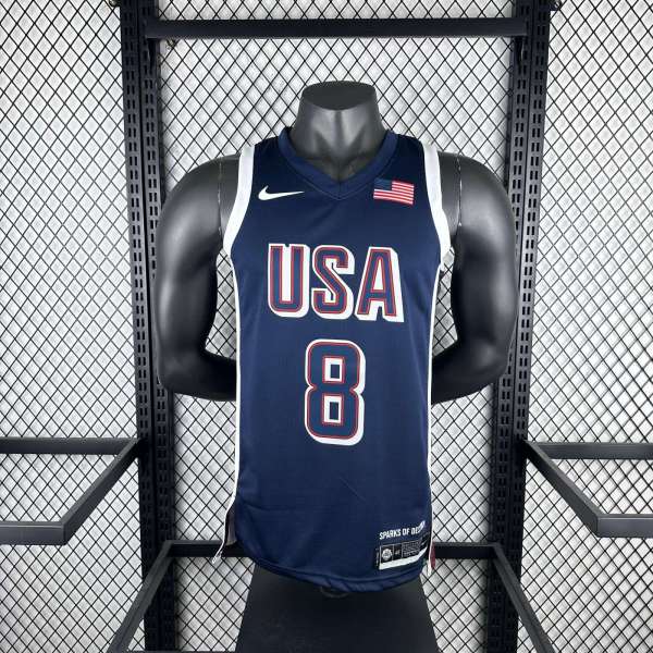 Unisex USA Basketball 2024 Olympics Team Kawhi Leonard Swingman Jersey - Navy