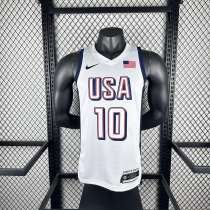 Unisex USA Basketball 2024 Olympics Team Jayson Tatum Swingman Jersey -  White