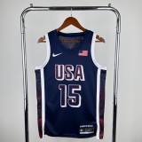 Unisex USA Basketball 2024 Olympics Team  Devin Booker Swingman Jersey - Navy