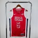 Unisex USA Basketball 2024 Olympics Team Anthony Edwards Swingman Jersey - Red