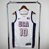 Unisex USA Basketball 2024 Olympics Team Jayson Tatum Swingman Jersey -  White