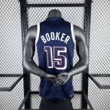 Unisex USA Basketball 2024 Olympics Team  Devin Booker Swingman Jersey - Navy