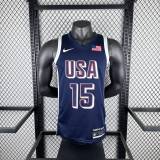 Unisex USA Basketball 2024 Olympics Team  Devin Booker Swingman Jersey - Navy