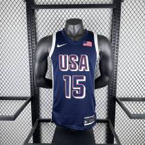 Unisex USA Basketball 2024 Olympics Team  Devin Booker Swingman Jersey - Navy