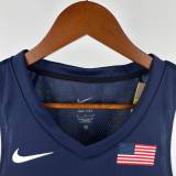 Unisex USA Basketball 2024 Olympics Team Kawhi Leonard Swingman Jersey - Navy