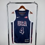 Unisex USA Basketball 2024 Olympics Team Stephen Curry Swingman Jersey - Navy