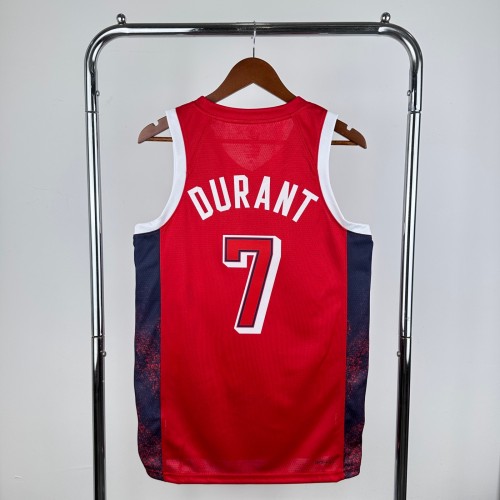 Unisex USA Basketball 2024 Olympics Team Kevin Durant Swingman Jersey - Red