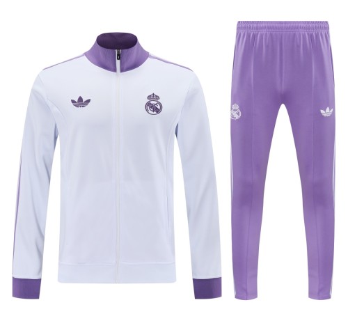 Real Madrid 25/26 OG Lifestyler Track Jacket and Pants Set White