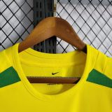 Brazil 2002/2004 Home Long Sleeve Retro Jersey