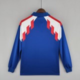 France 1990 Home Long Sleeve Retro Jersey