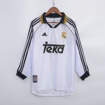 Real Madrid 1998/2000 Home Long Sleeve Retro Jersey